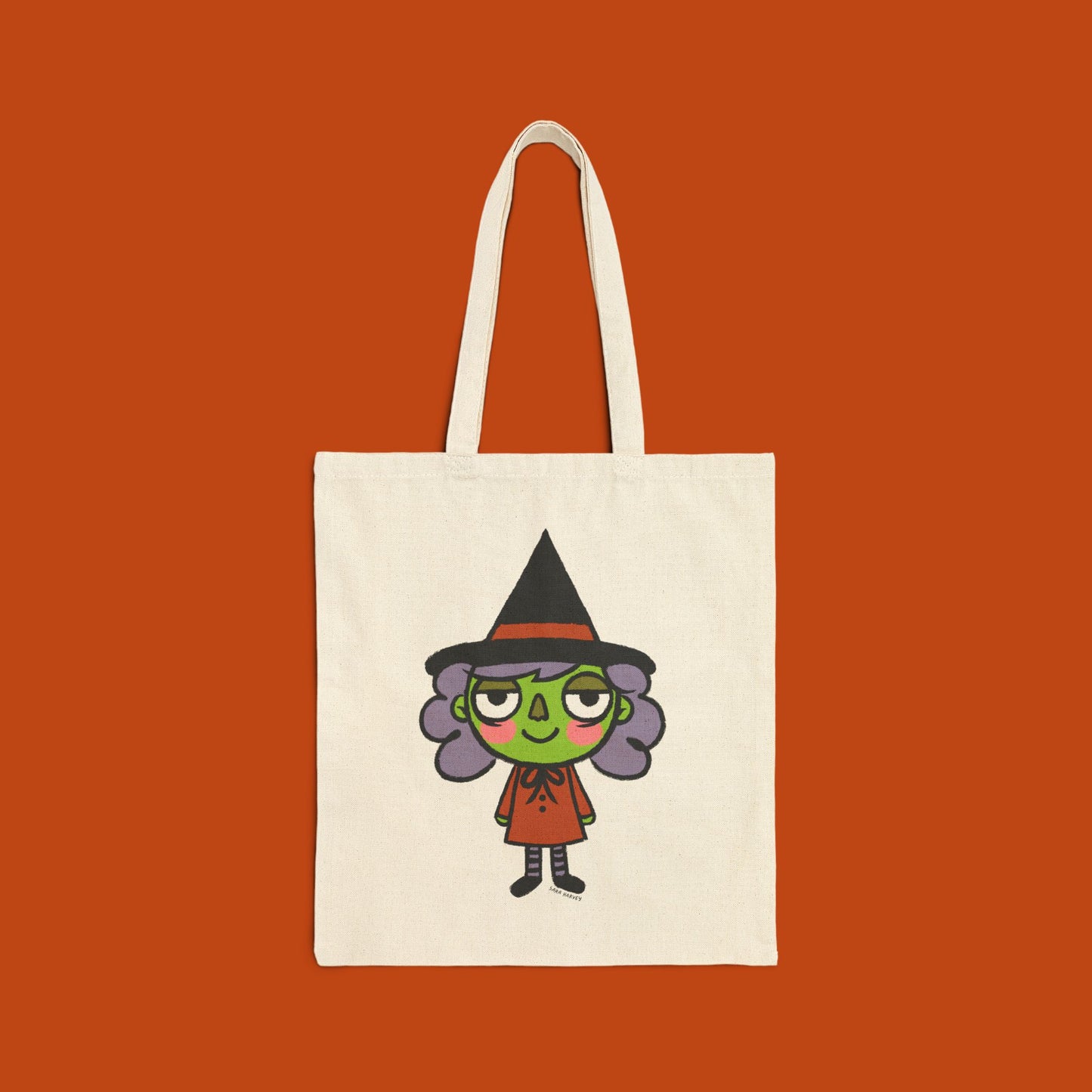 Witch Halloween Canvas Tote Bag