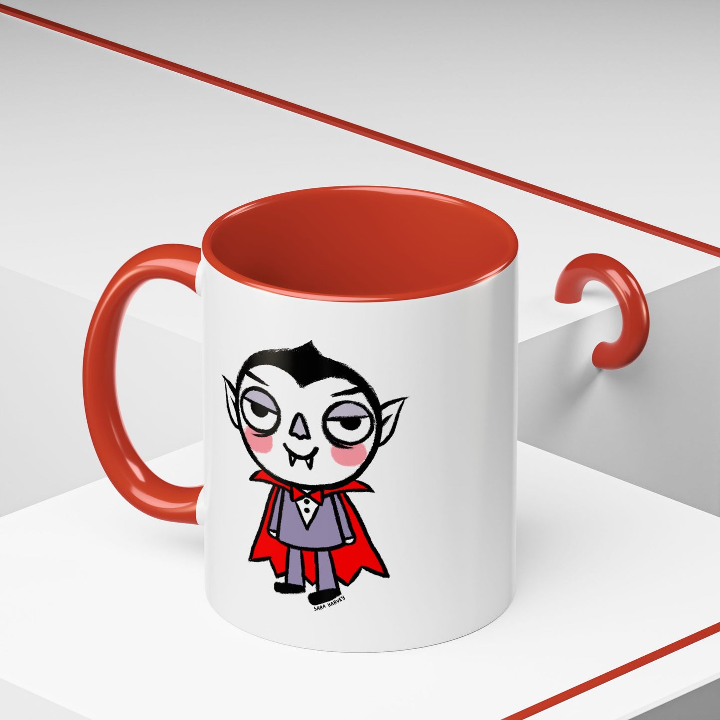 Halloween Vampire Ceramic Mug