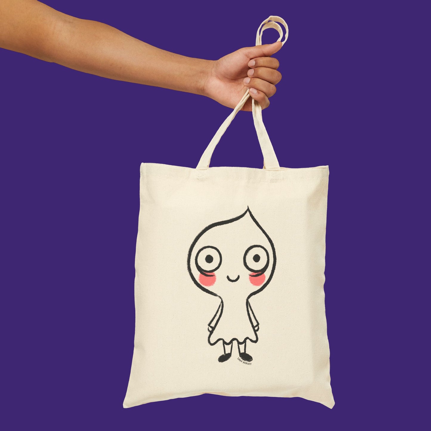 Ghost Halloween Canvas Tote Bag