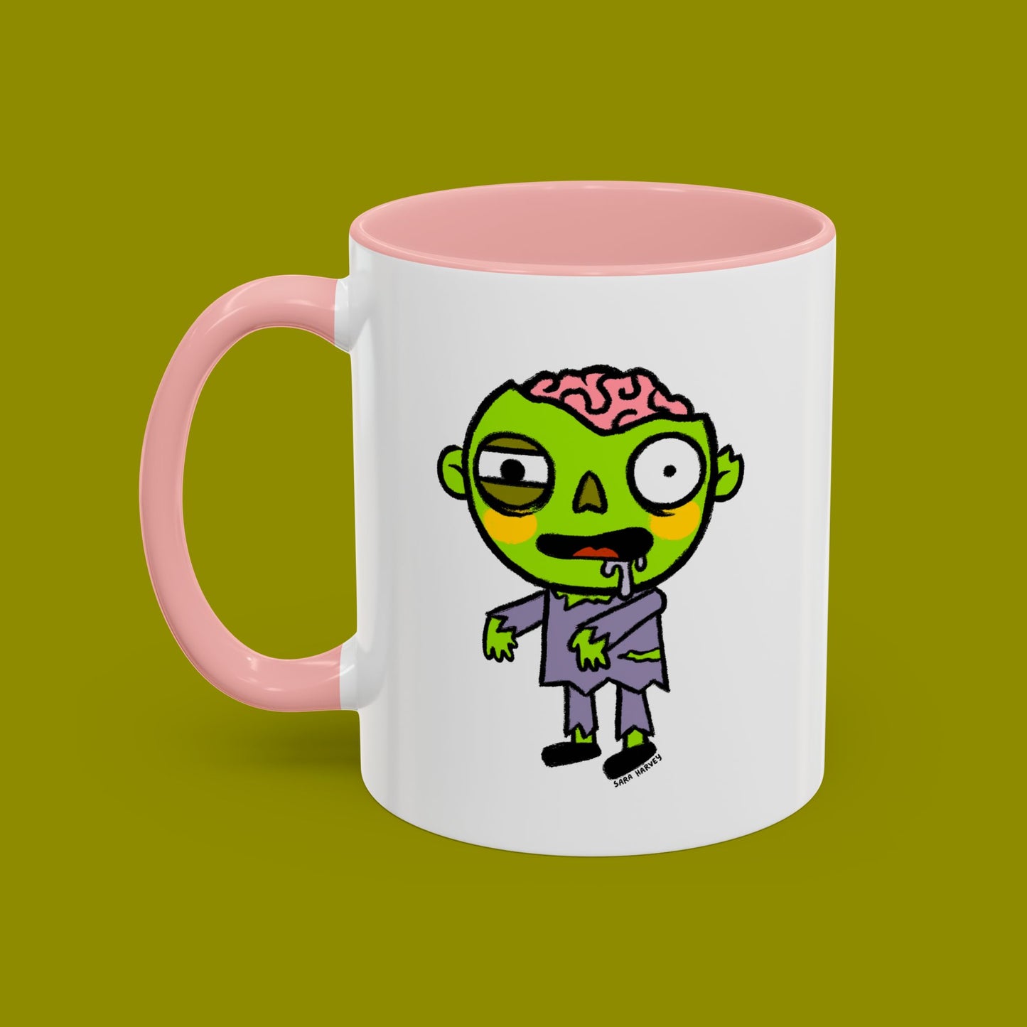 Halloween Zombie Ceramic Mug