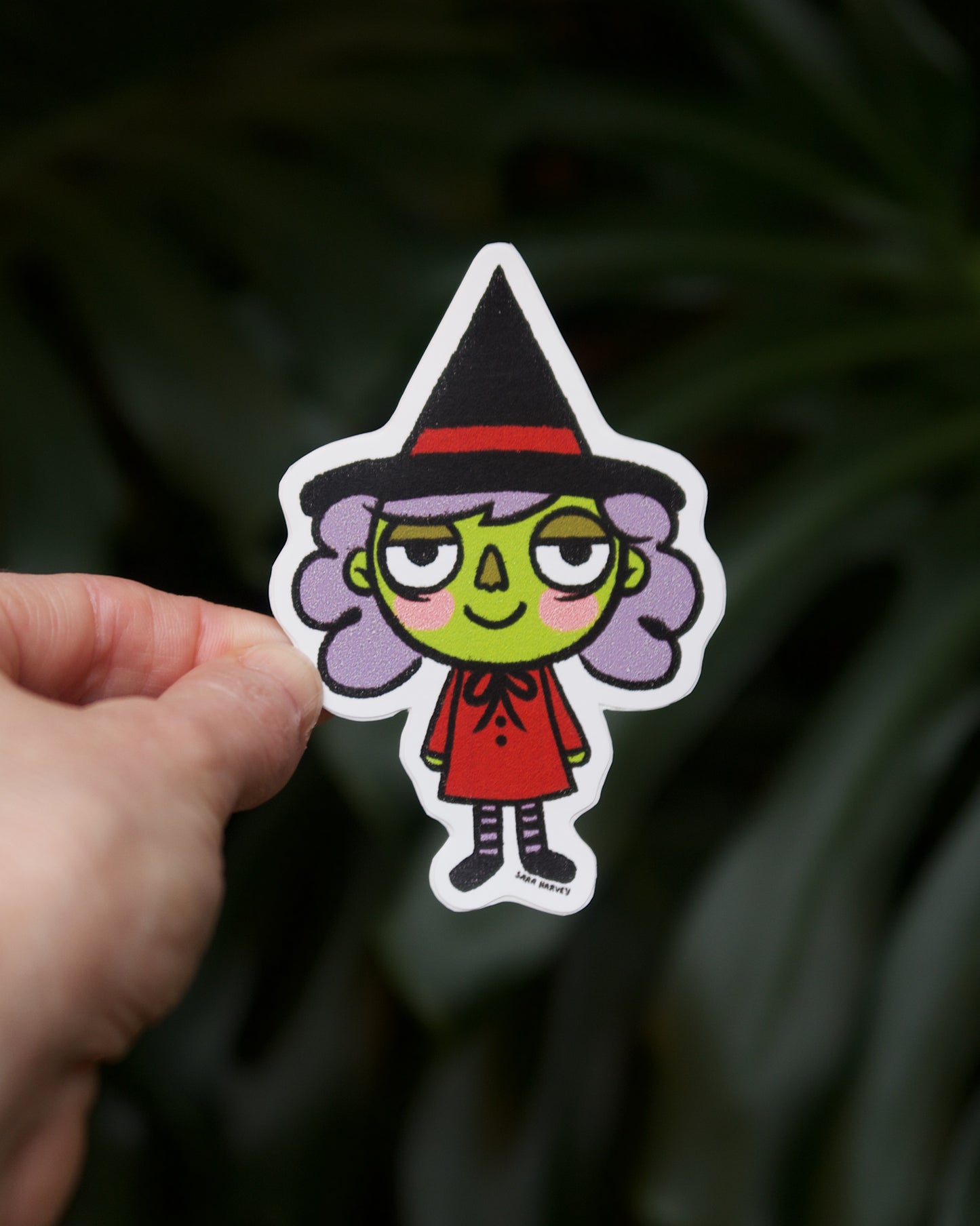 Witch Vinyl Decals 3"X4"