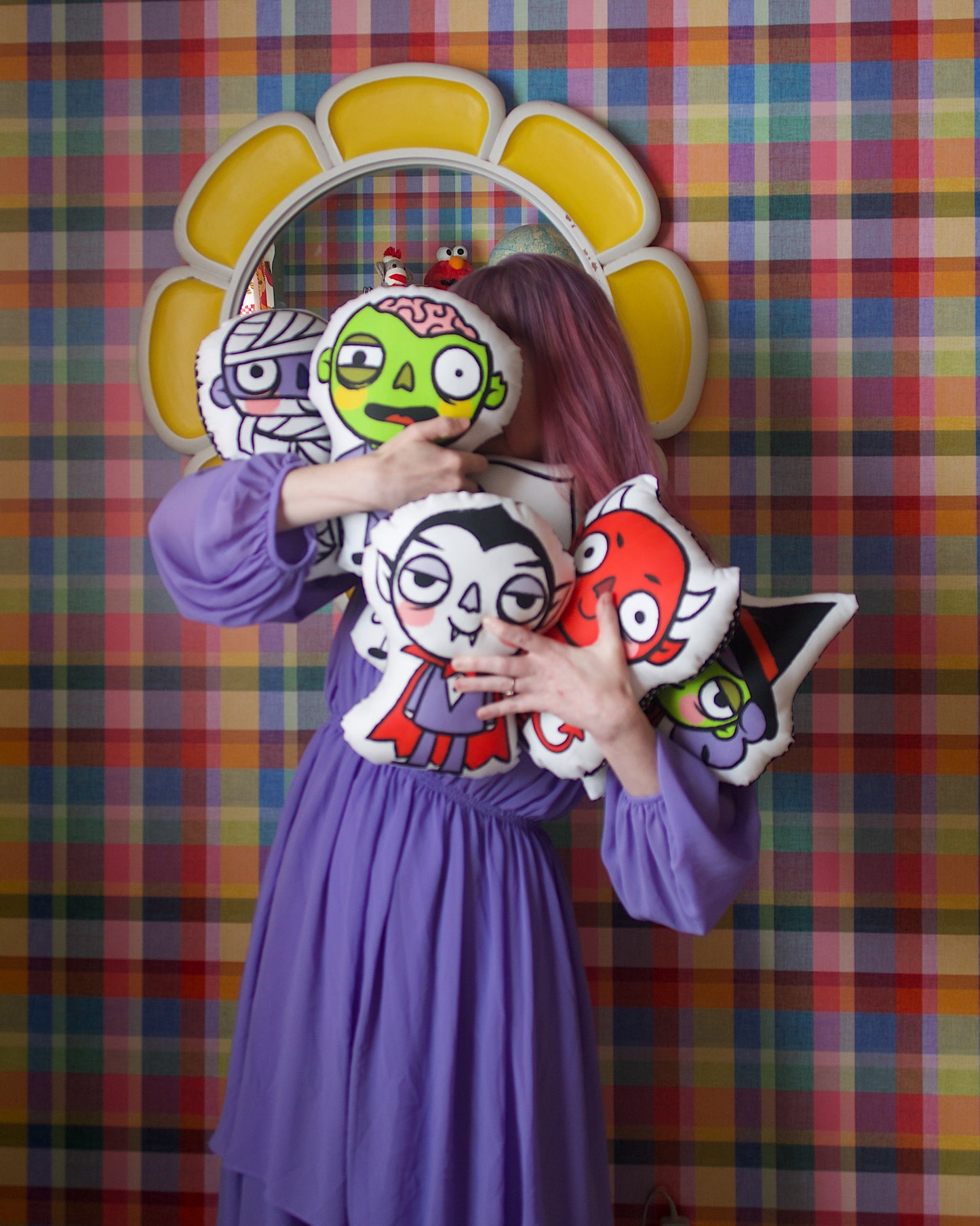 Zombie Pillow/Plush 12" tall Handmade