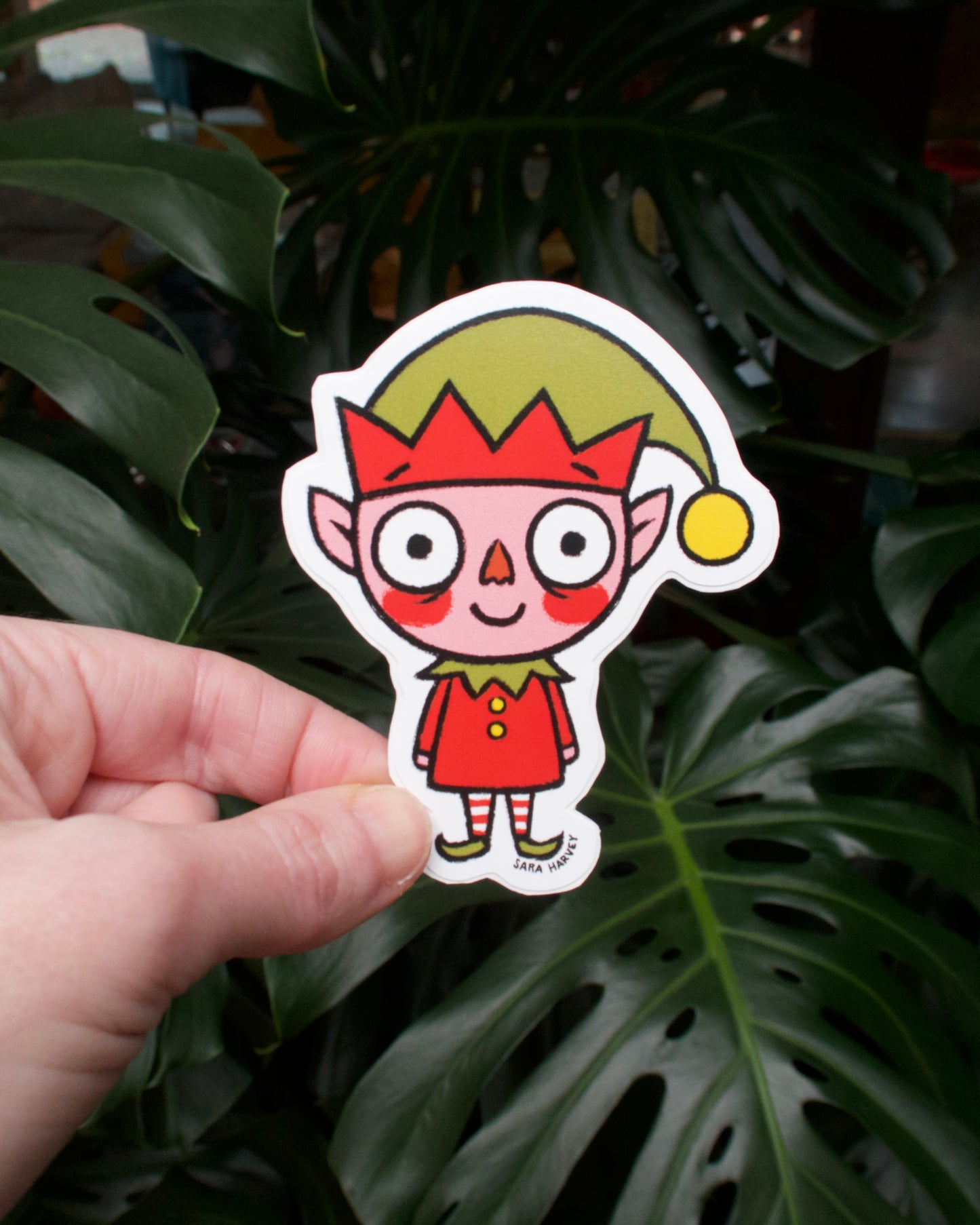 Elf Vinyl Decals 3.5" tall