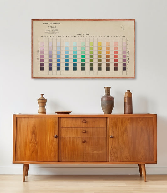 Vintage Color Chart Artwork Samsung Frame TV Art Download