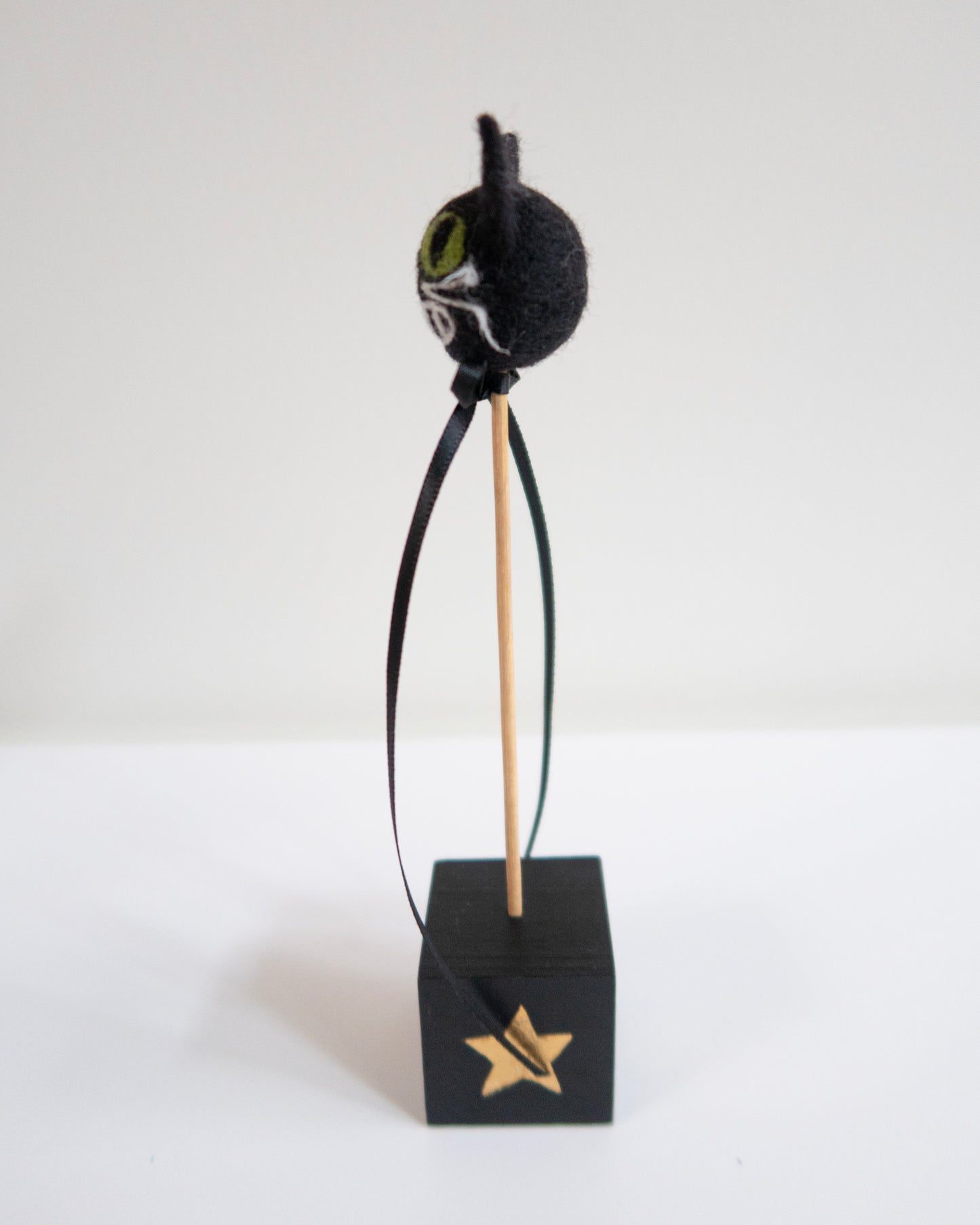 Handmade Wool Felted Cat Head | One of a kind