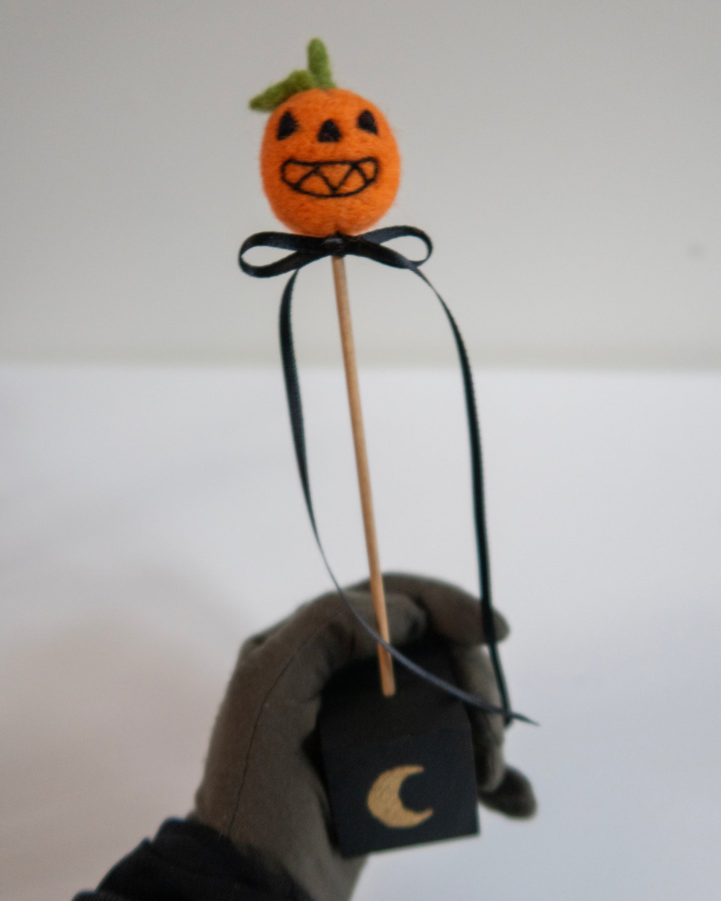 Handmade Wool Felted Pumpkin Head | One of a kind
