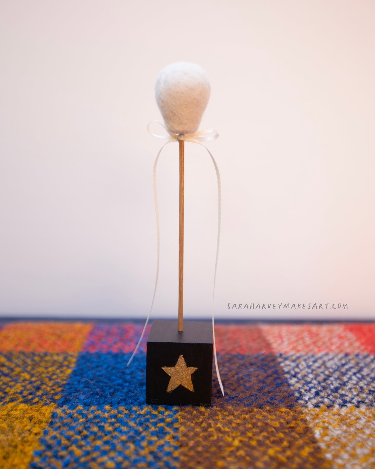 Handmade Wool Felted Skull Head | One of a kind