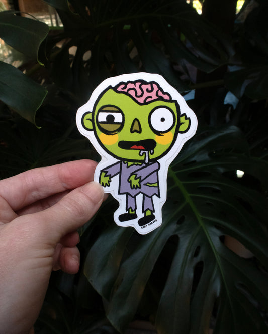 Zombie Vinyl Decals 3"X4"