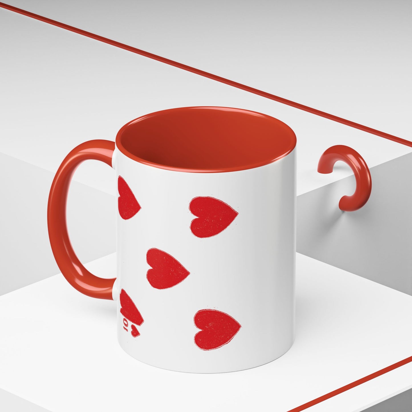 Valentine Vintage Playing Card Coffee Mug