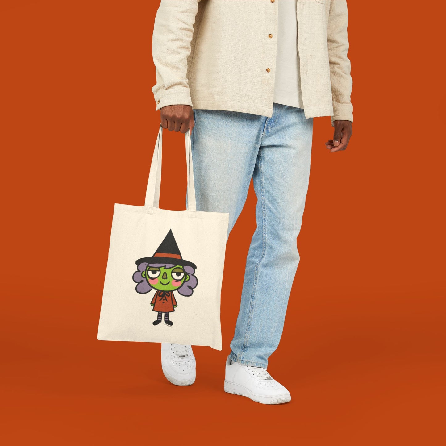 Witch Halloween Canvas Tote Bag