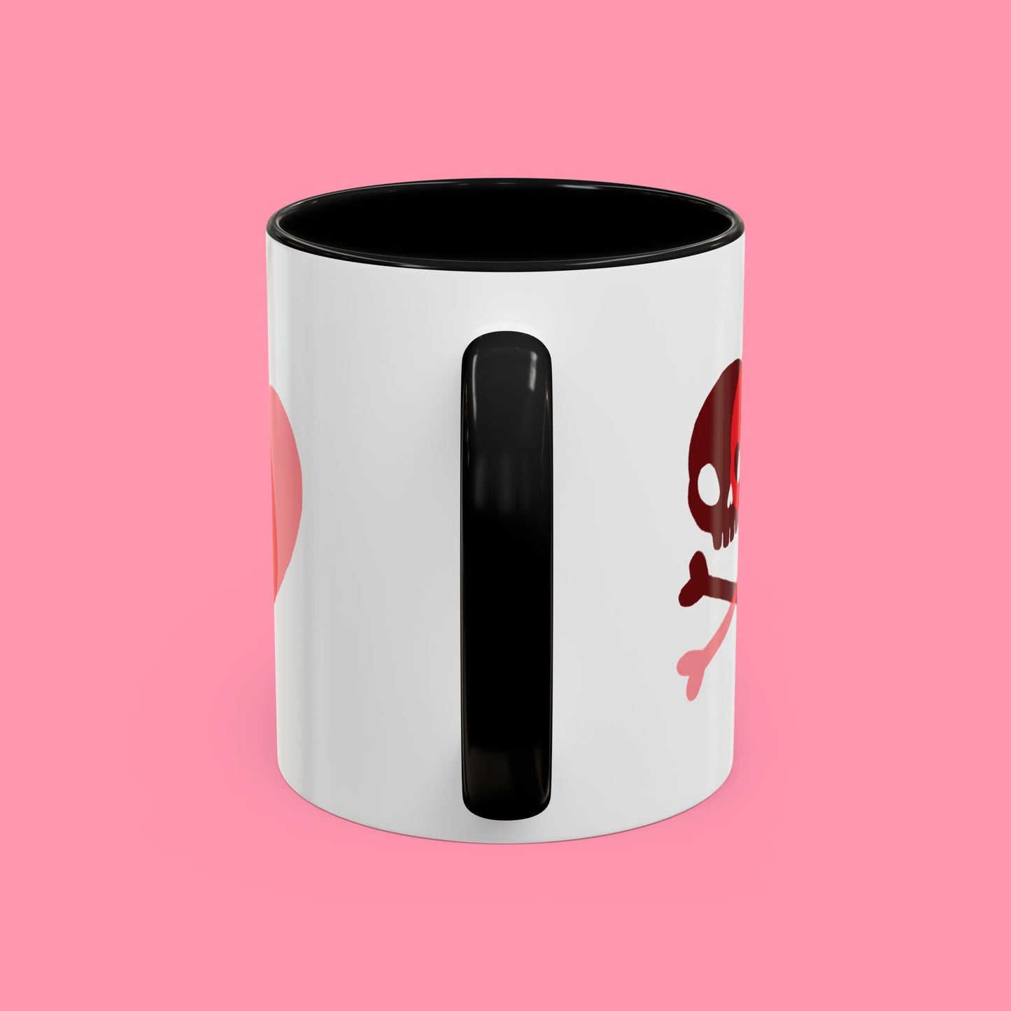 Love Skull Crossbones and Heart Valentines/Anniversary/Wedding Mug