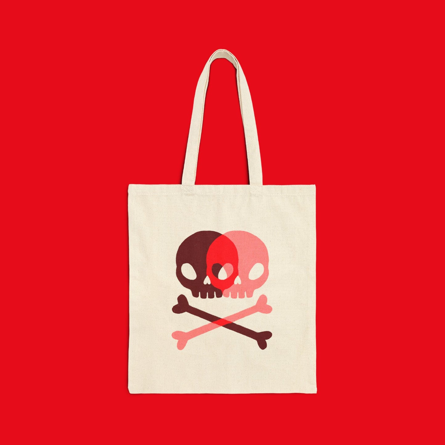 Love Skulls and Crossbones Tote Bag