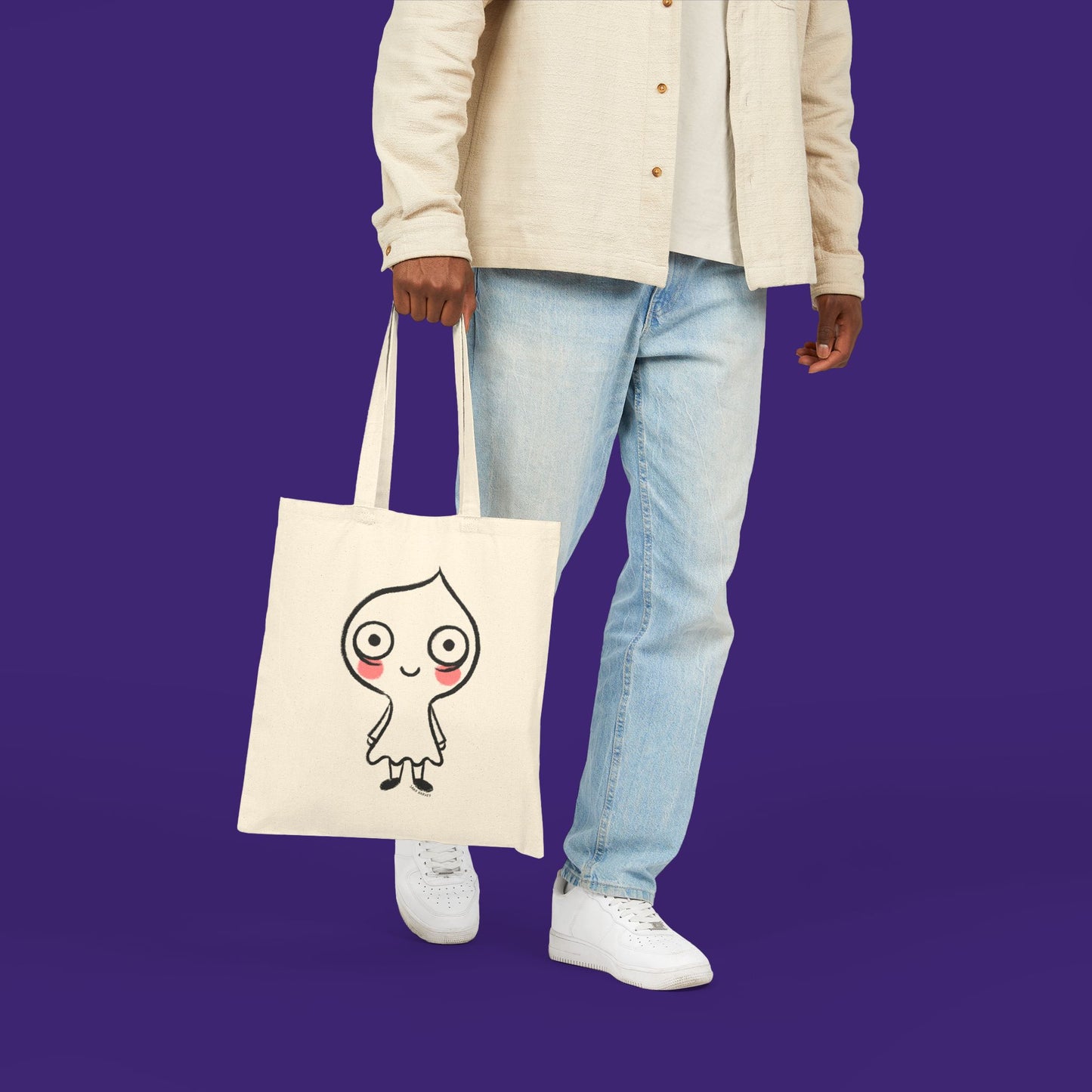 Ghost Halloween Canvas Tote Bag