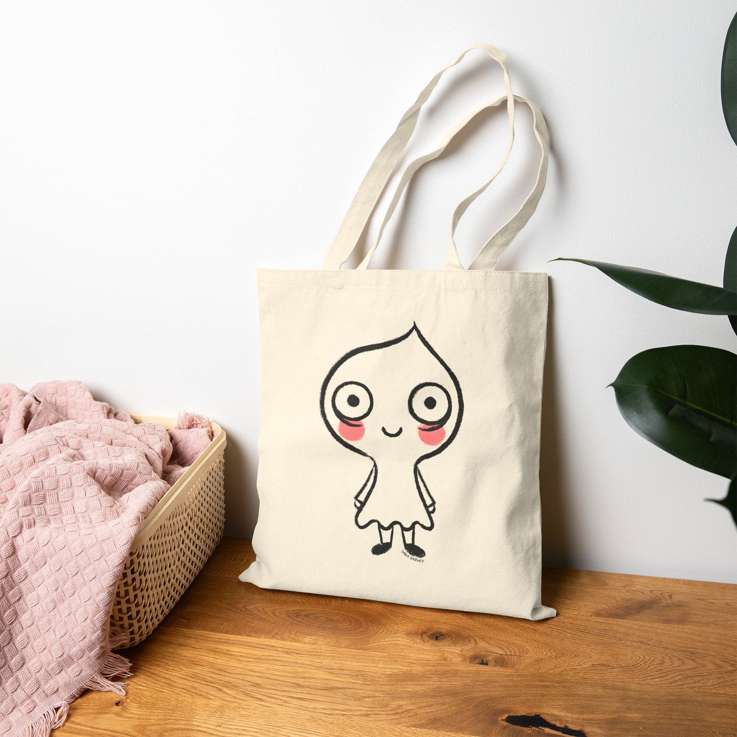 Ghost Halloween Canvas Tote Bag