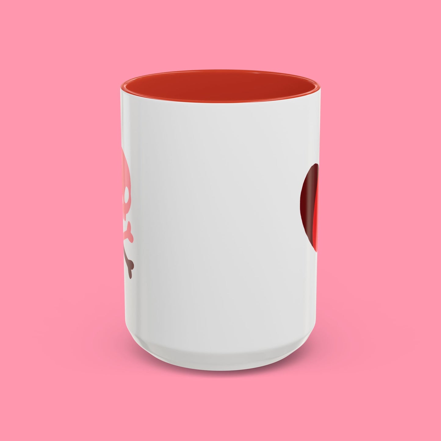 Love Skull Crossbones and Heart Valentines/Anniversary/Wedding Mug