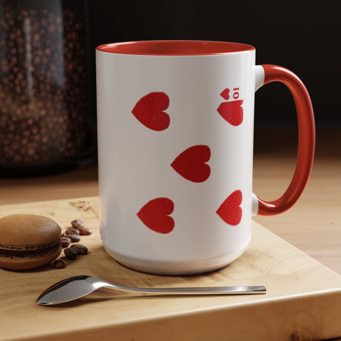 Valentine Vintage Playing Card Coffee Mug