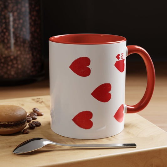 Valentine Vintage Playing Card Coffee Mug