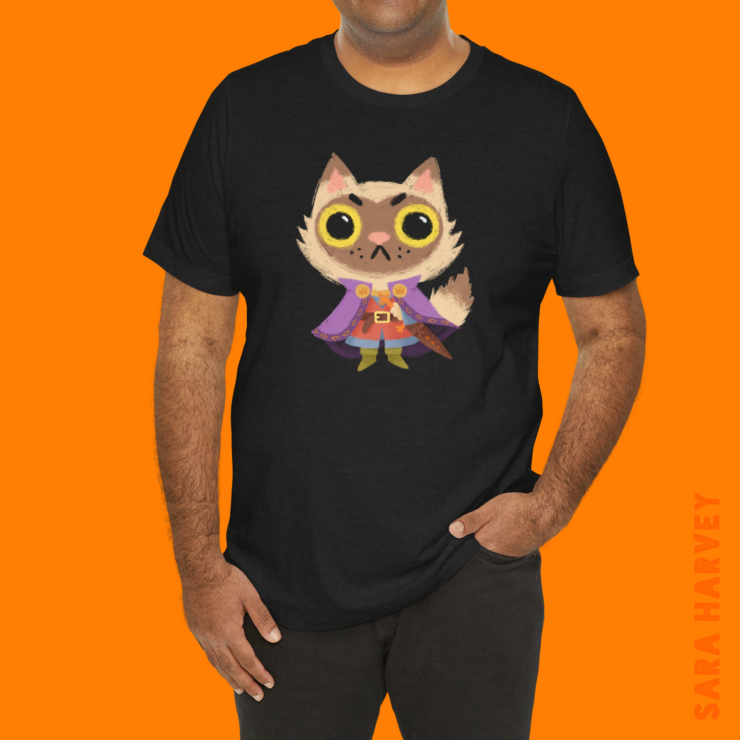 Marquise de Cat Cotton Unisex Short Sleeve T-shirt Root Board Game Inspired