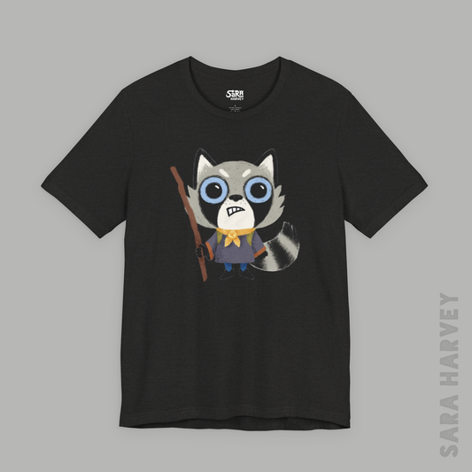 Raccoon Vagabond Cotton Unisex Short Sleeve T-shirt Root Board Game Inspired