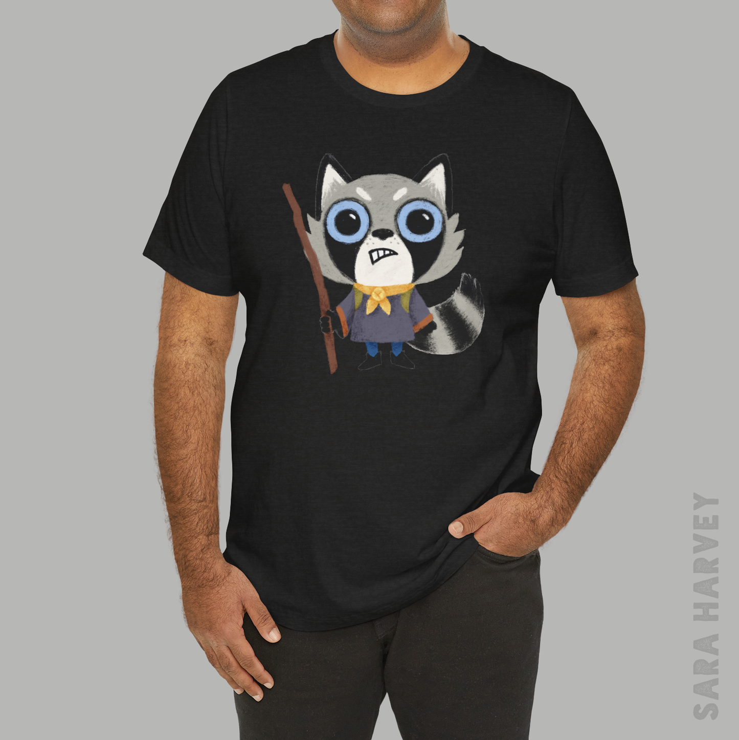 Raccoon Vagabond Cotton Unisex Short Sleeve T-shirt Root Board Game Inspired