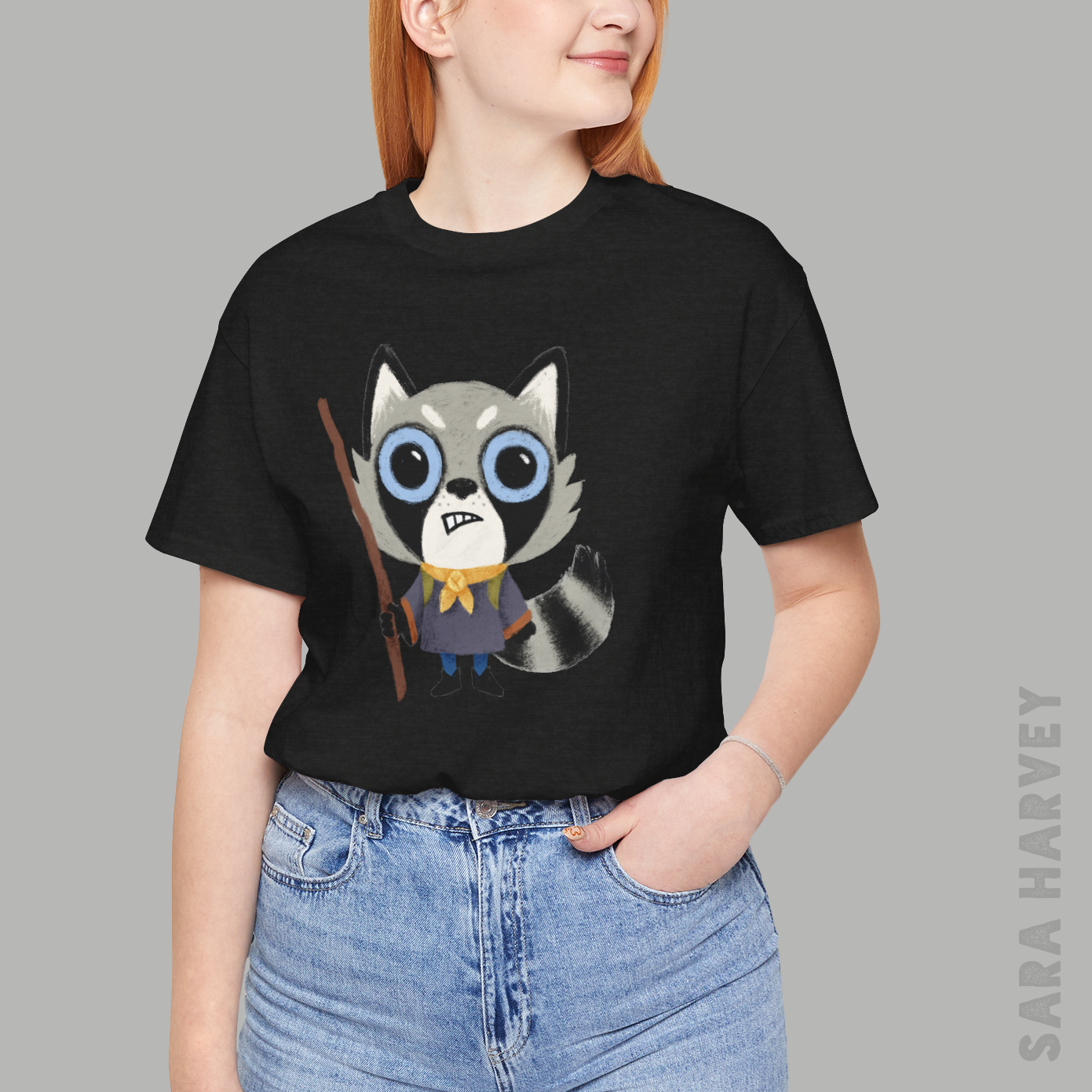 Raccoon Vagabond Cotton Unisex Short Sleeve T-shirt Root Board Game Inspired
