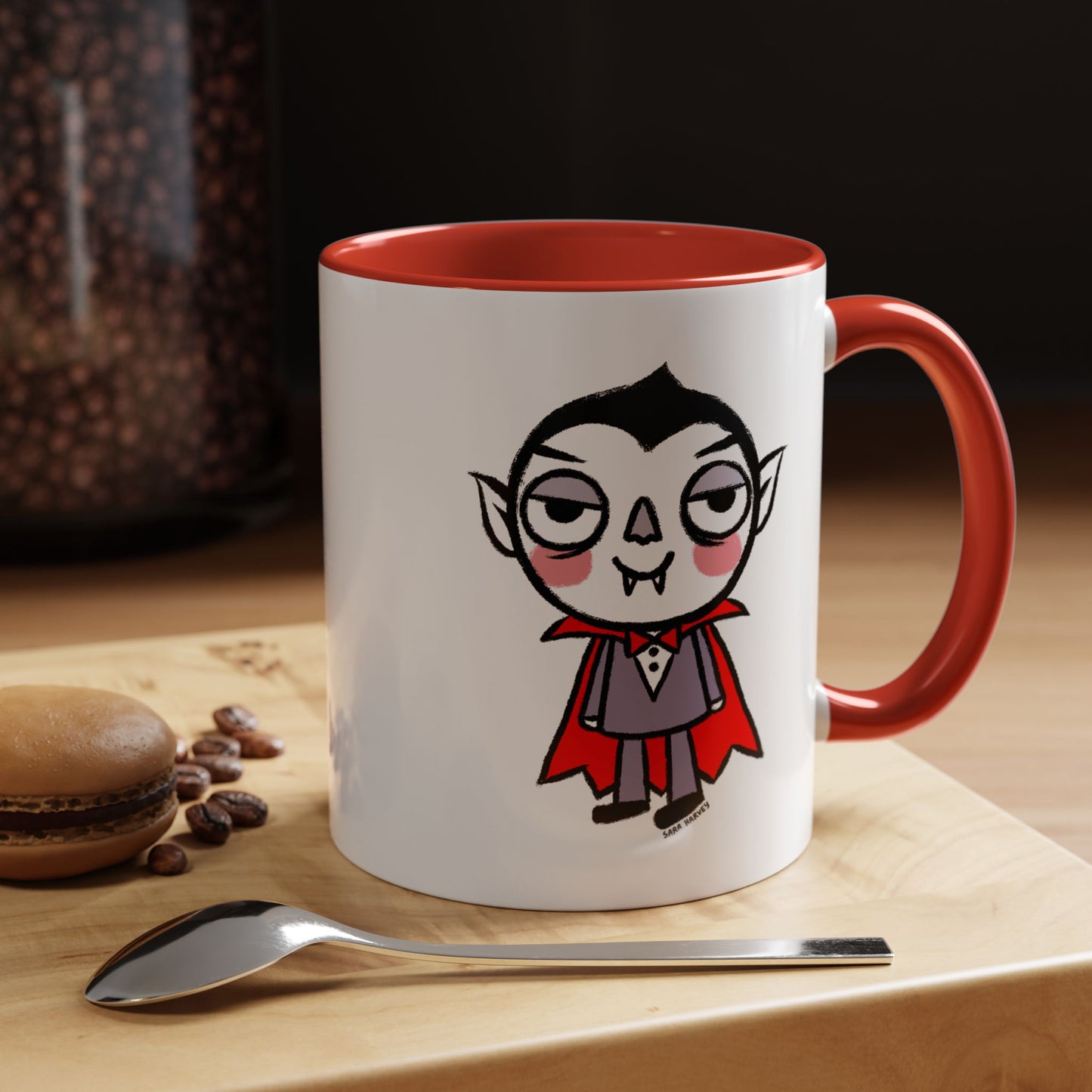 Halloween Vampire Ceramic Mug