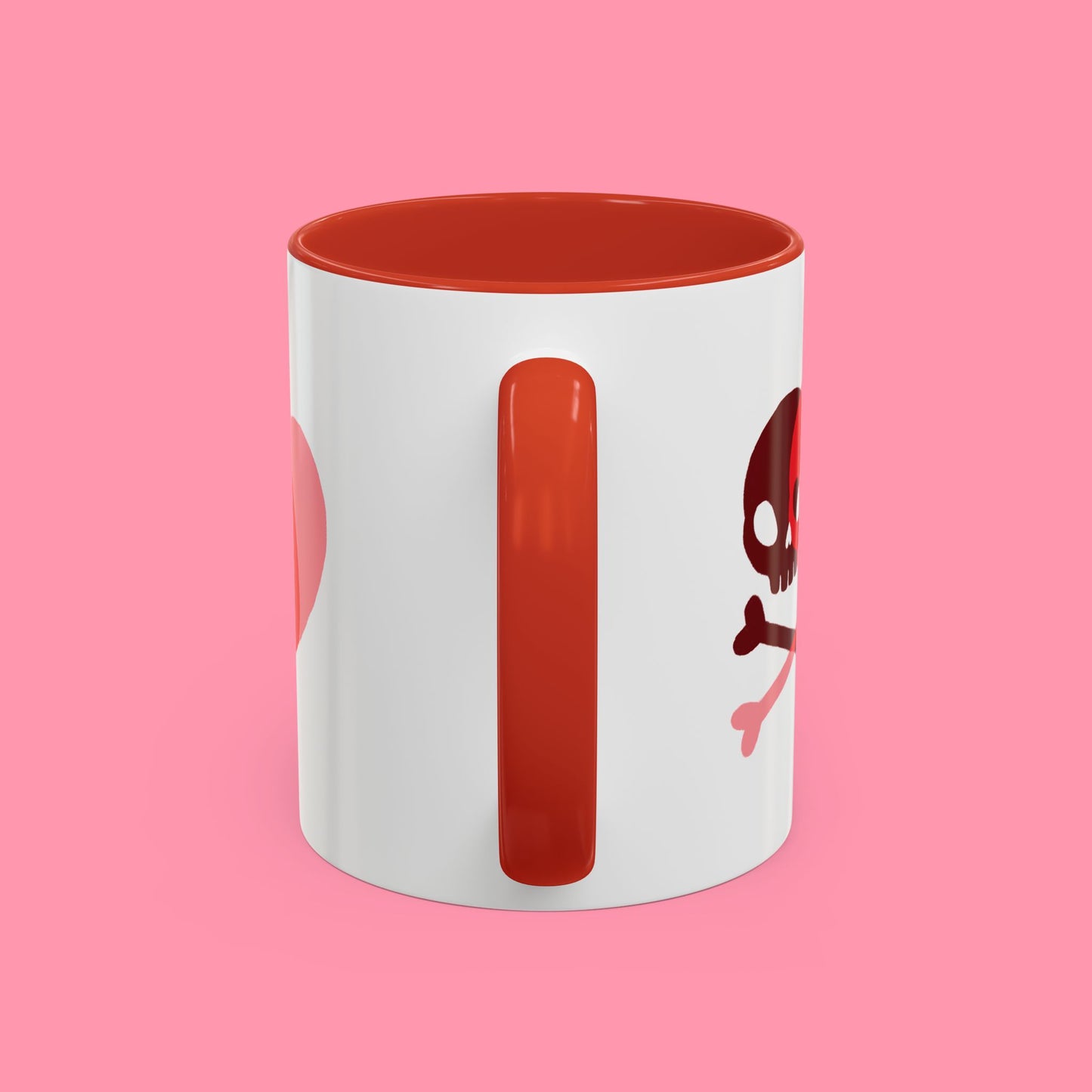 Love Skull Crossbones and Heart Valentines/Anniversary/Wedding Mug