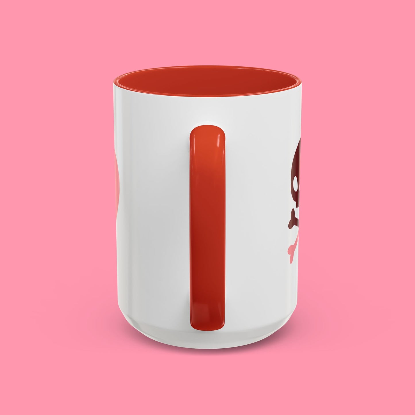 Love Skull Crossbones and Heart Valentines/Anniversary/Wedding Mug