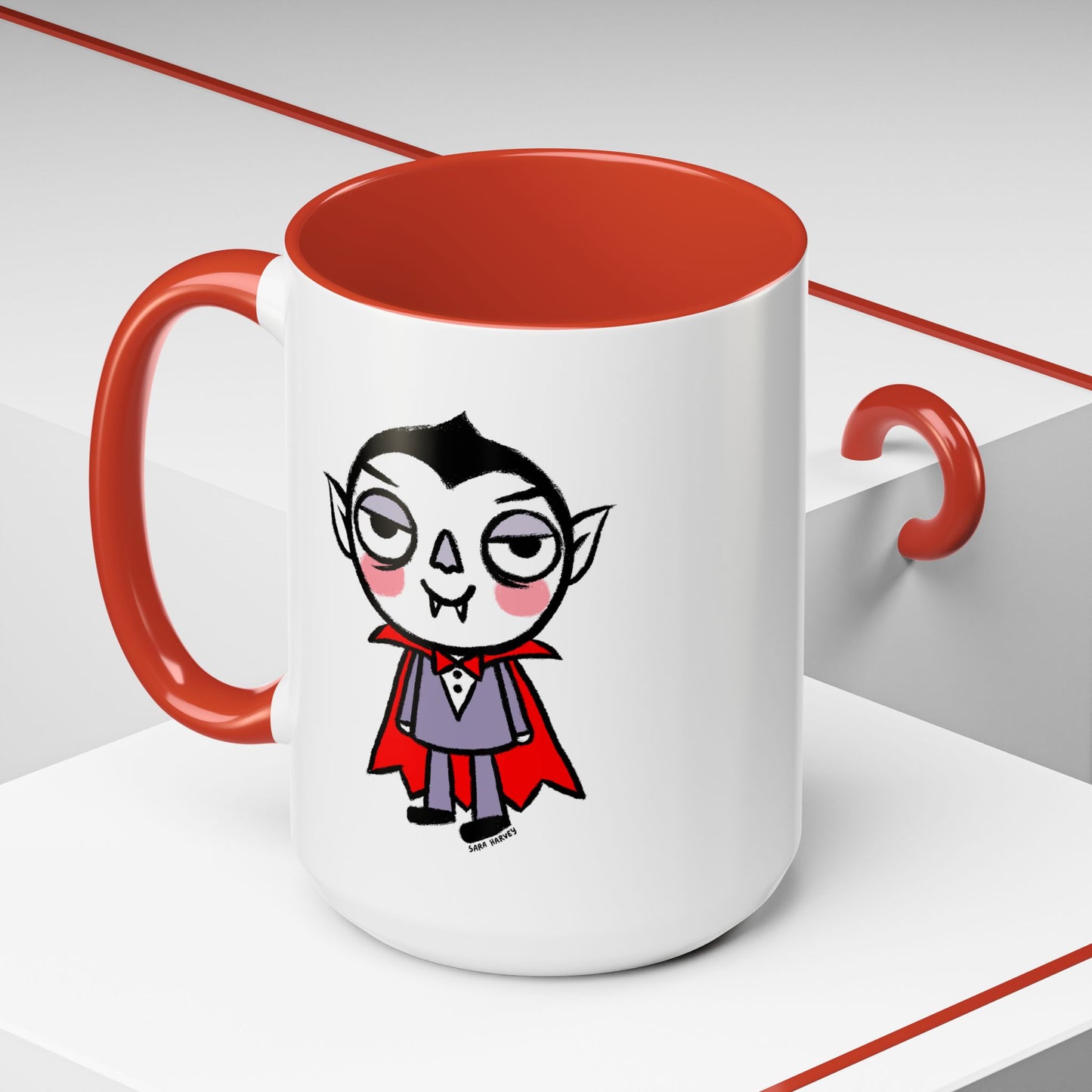Halloween Vampire Ceramic Mug