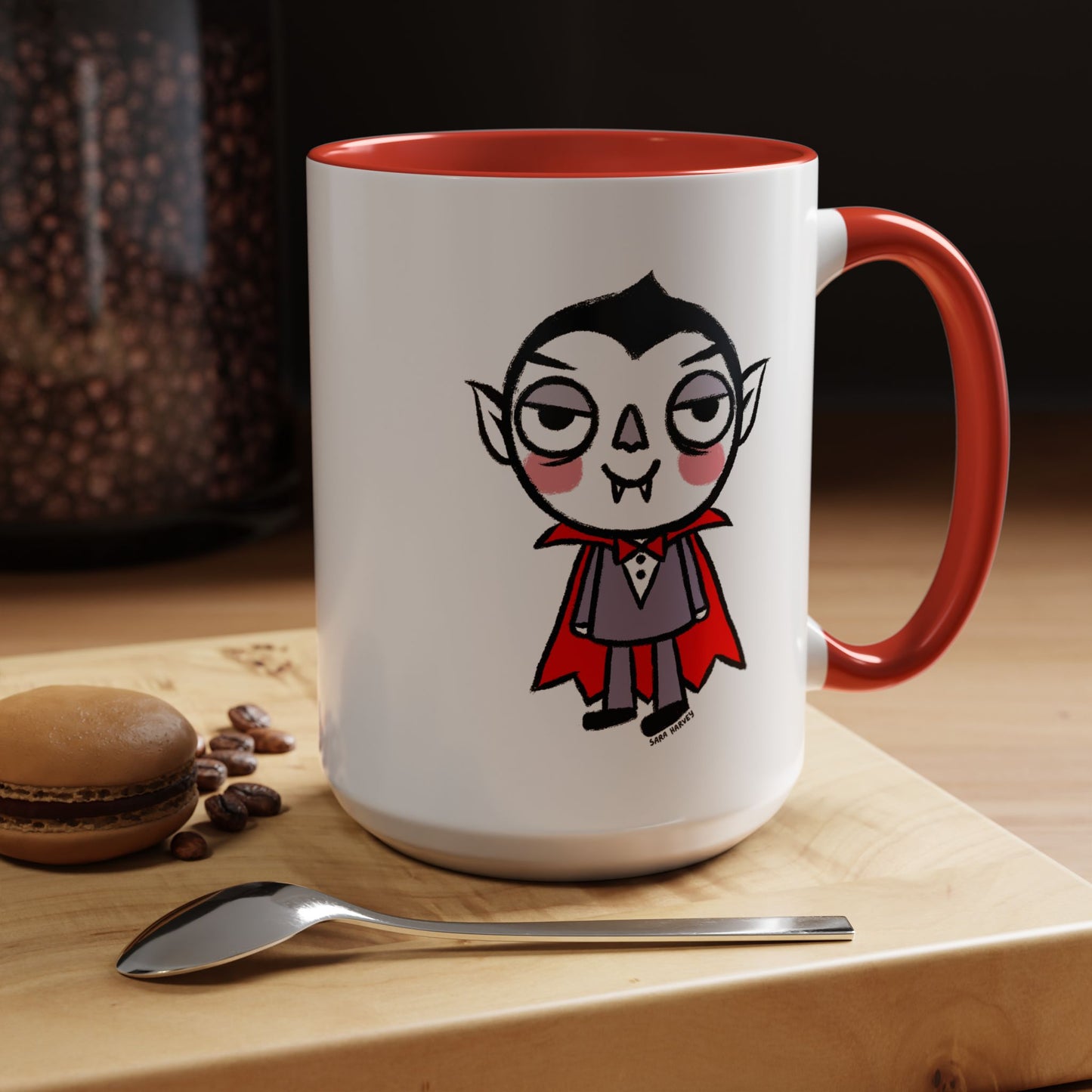 Halloween Vampire Ceramic Mug