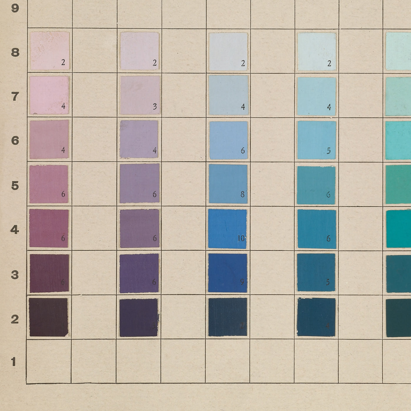 Vintage Color Chart Artwork Samsung Frame TV Art Download