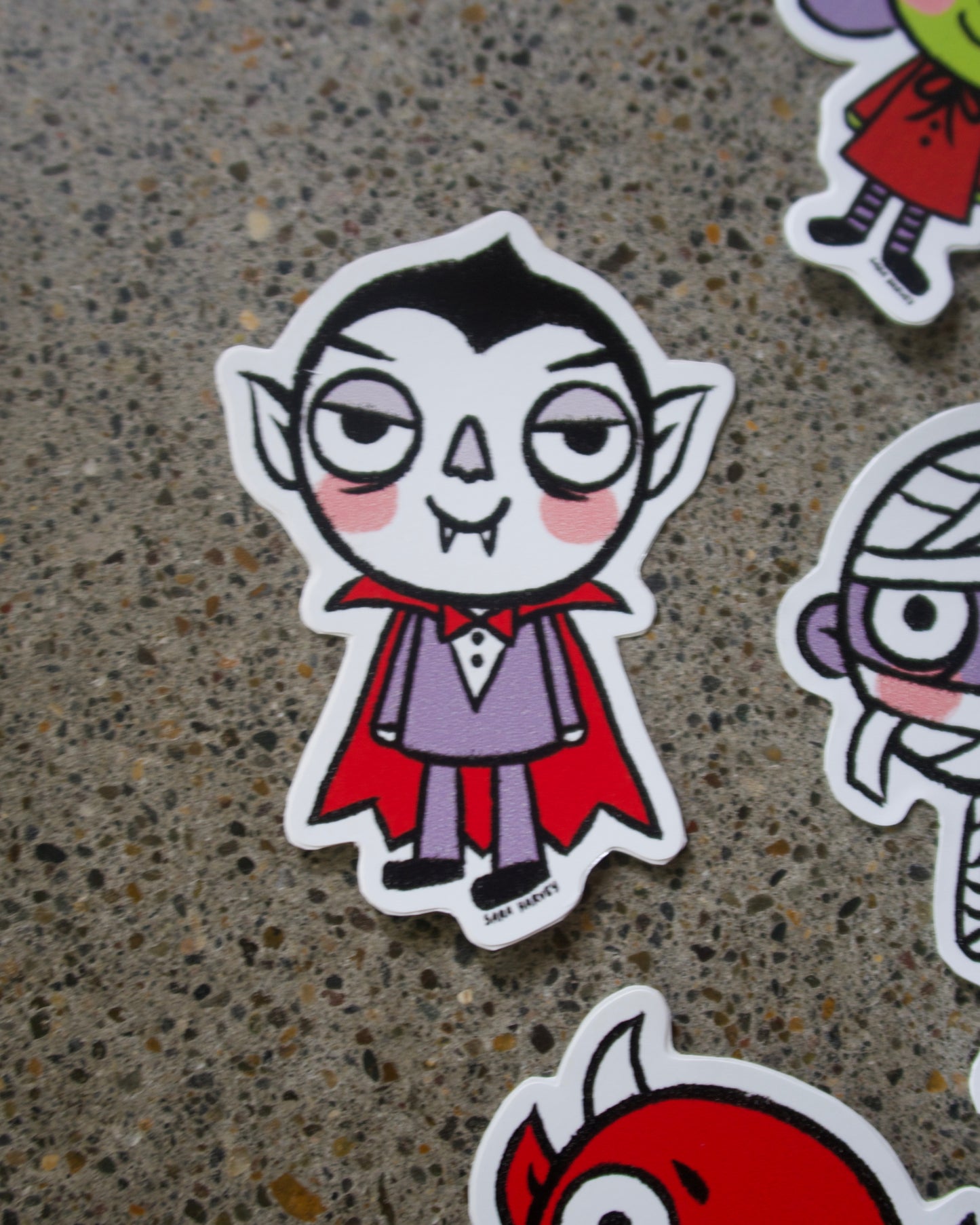 Vampire Vinyl Decals 3"X4"