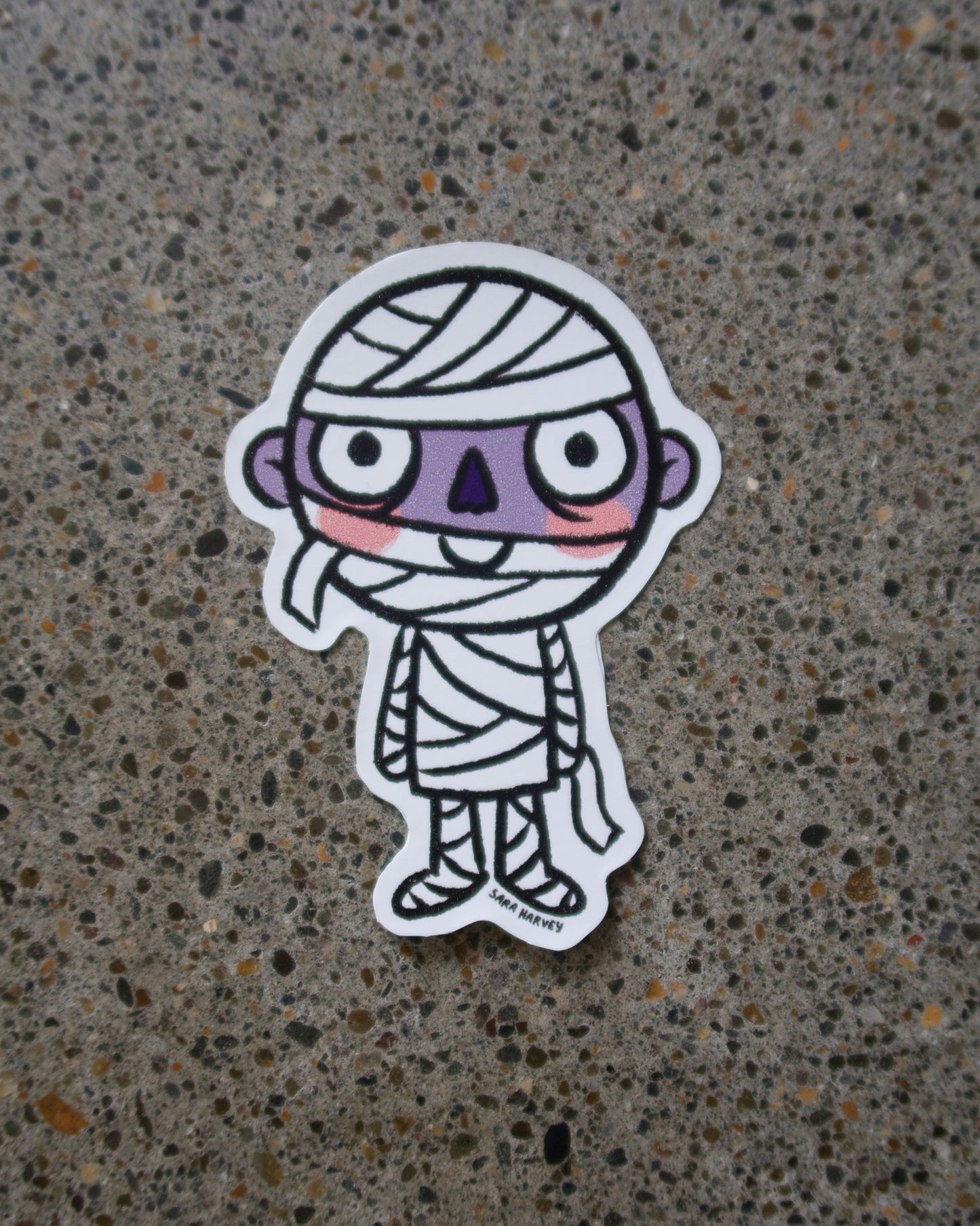 Mummy Vinyl Decals 3"X4"