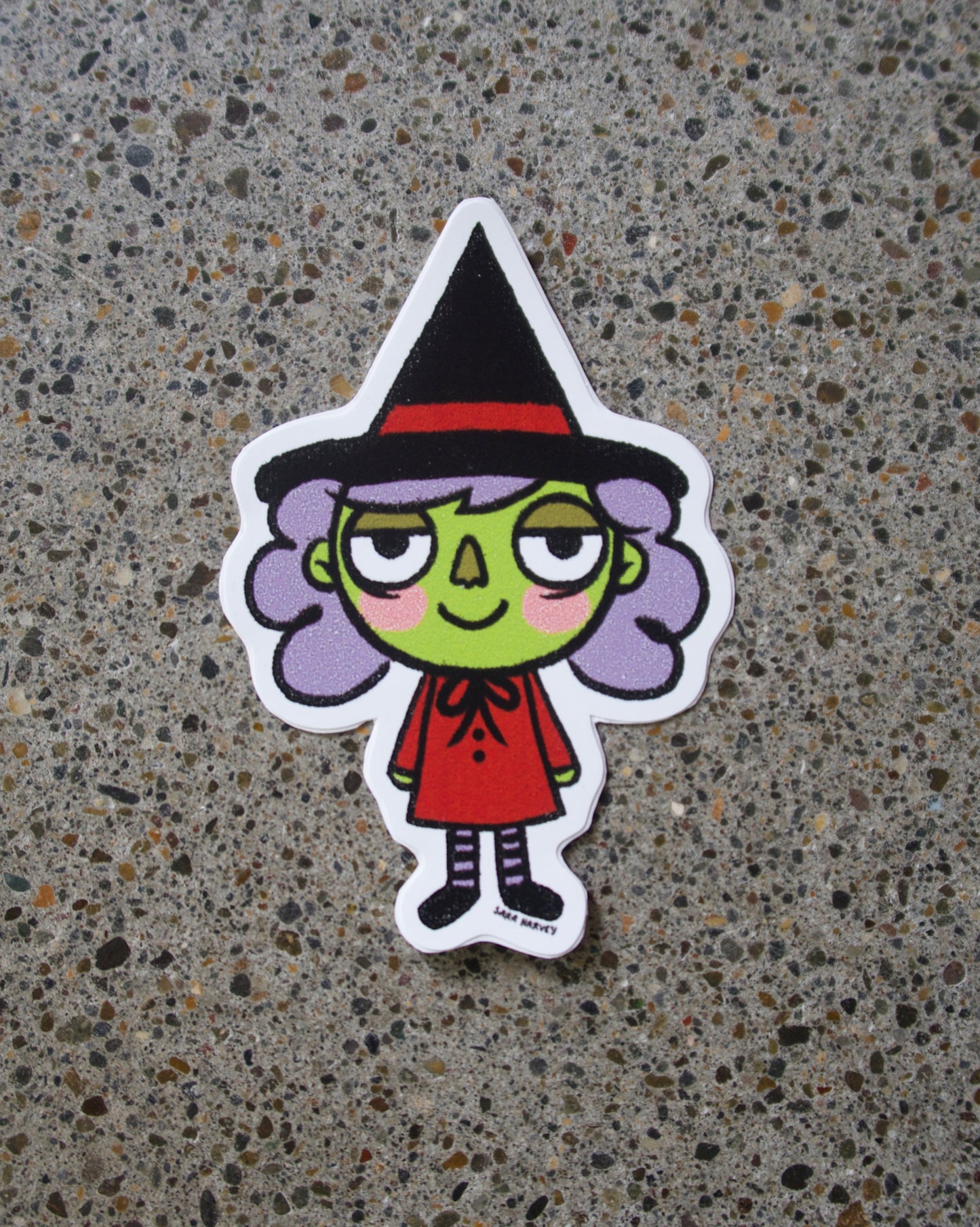Witch Vinyl Decals 3"X4"