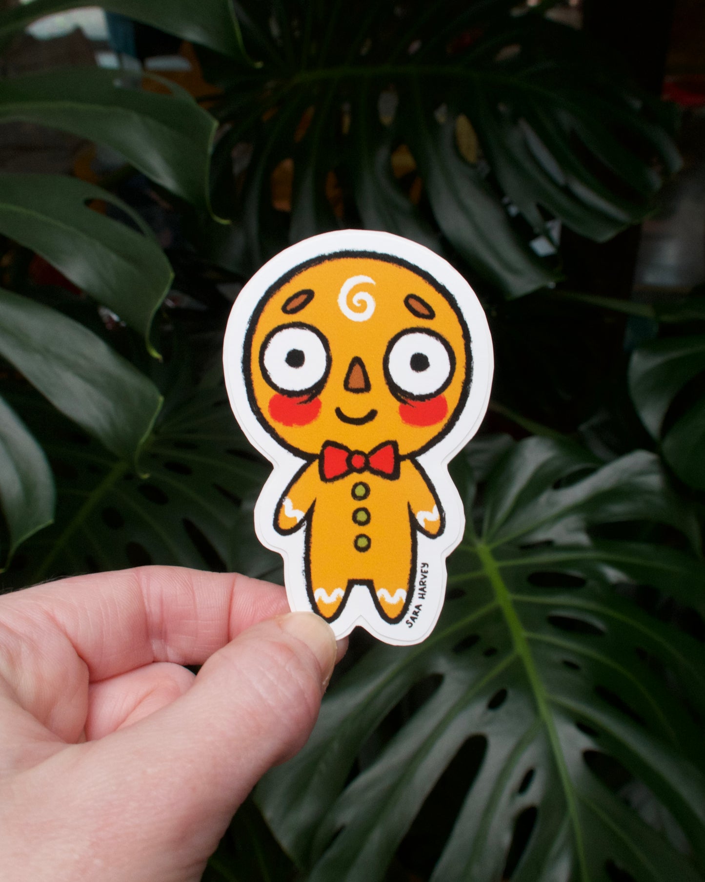 Gingerbread  Cookie Vinyl Decals 3.5" tall
