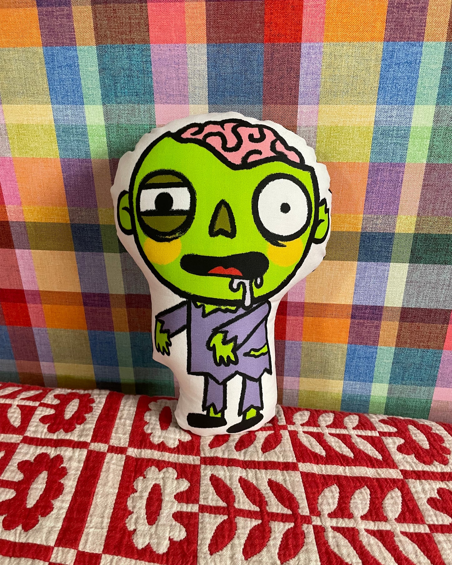 Zombie Pillow/Plush 12" tall Handmade