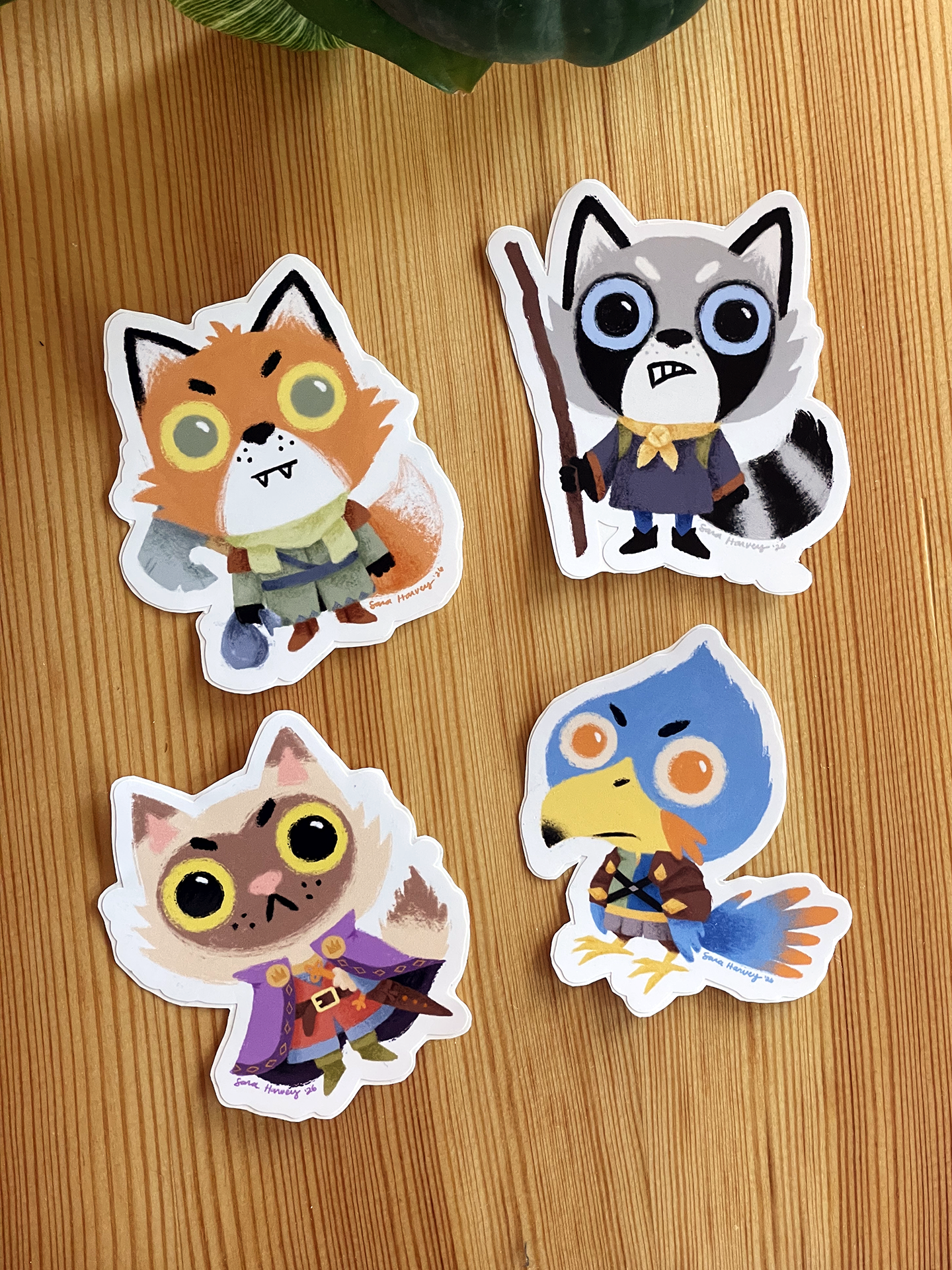 Raccoon Vagabond Sticker Root Game Inspired