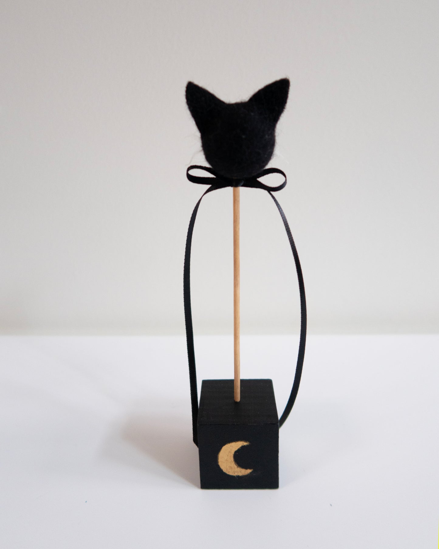 Handmade Wool Felted Cat Head | One of a kind