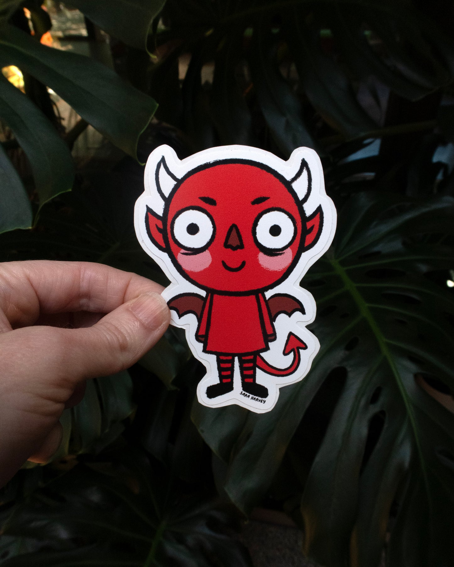 Devil Vinyl Decals 3"X4"