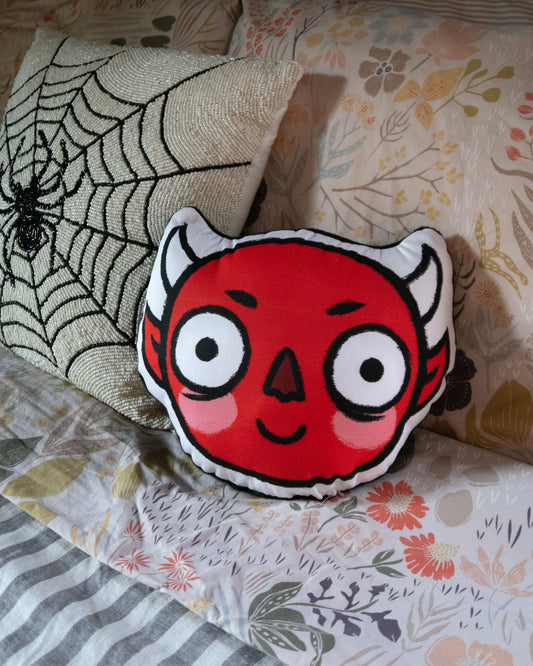 Devil Head Pillow/Plush 12" tall Handmade