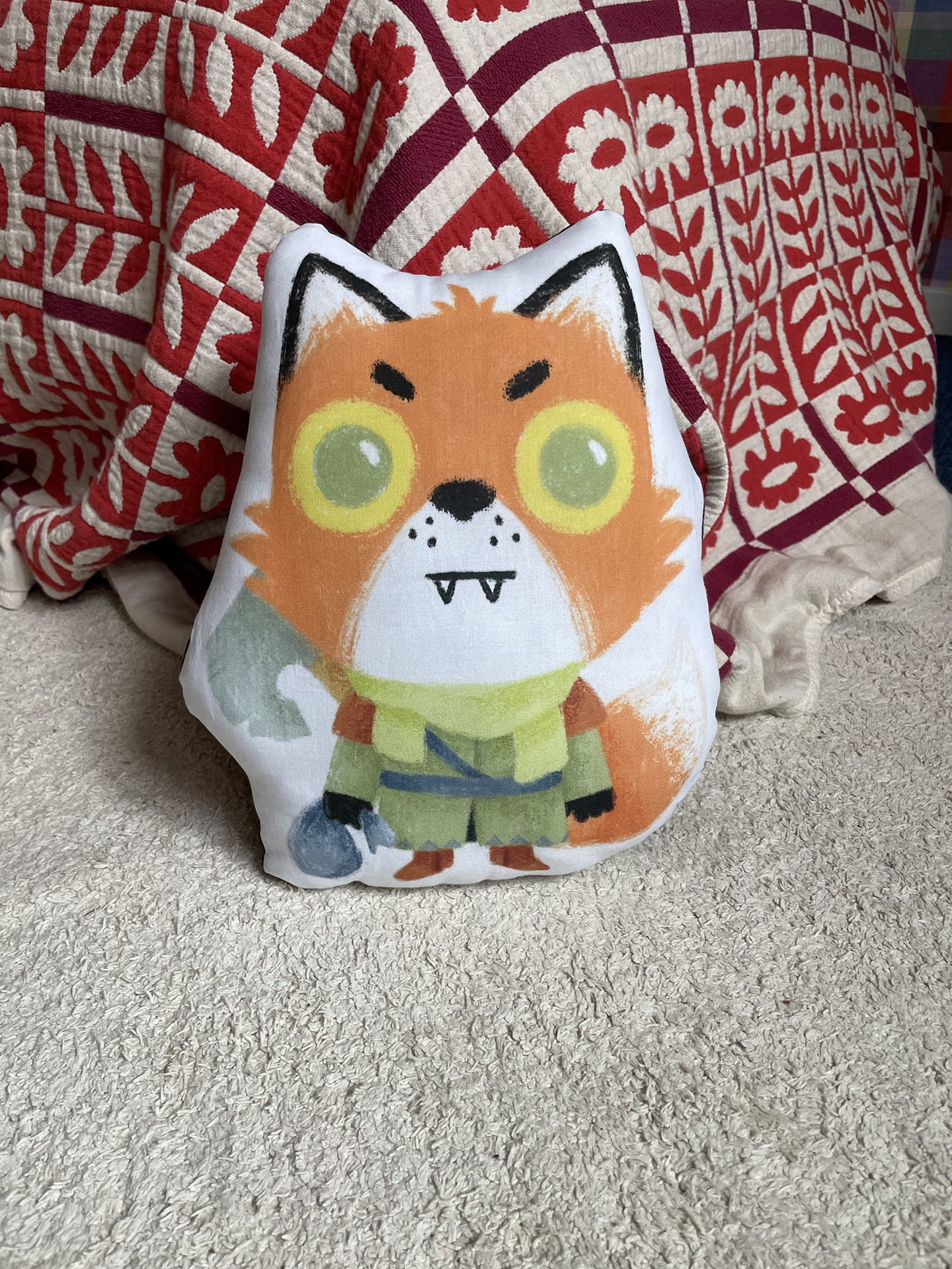 Root Game Inspired Woodland Alliance Fox Pillow