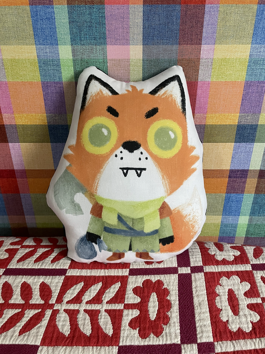 Root Game Inspired Woodland Alliance Fox Pillow