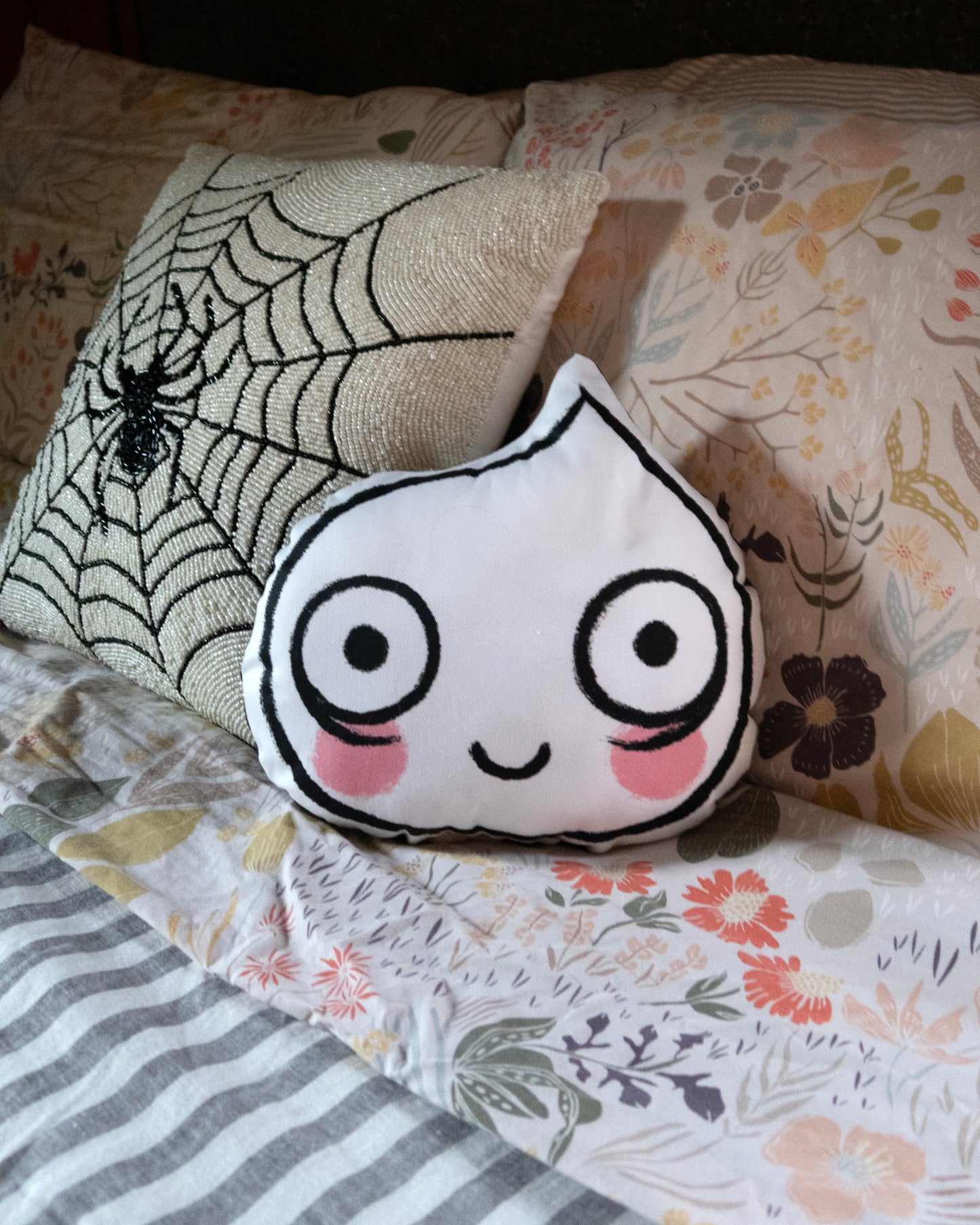 Ghost Head Pillow/Plush 12" tall Handmade