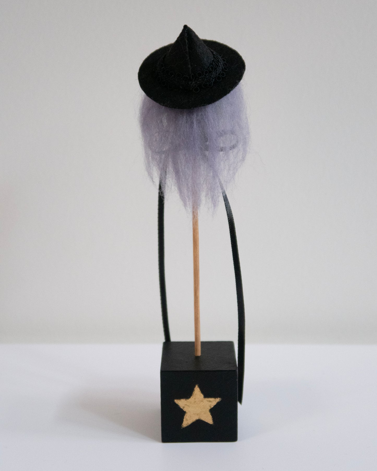 Handmade Wool Felted Witch Head | One of a kind