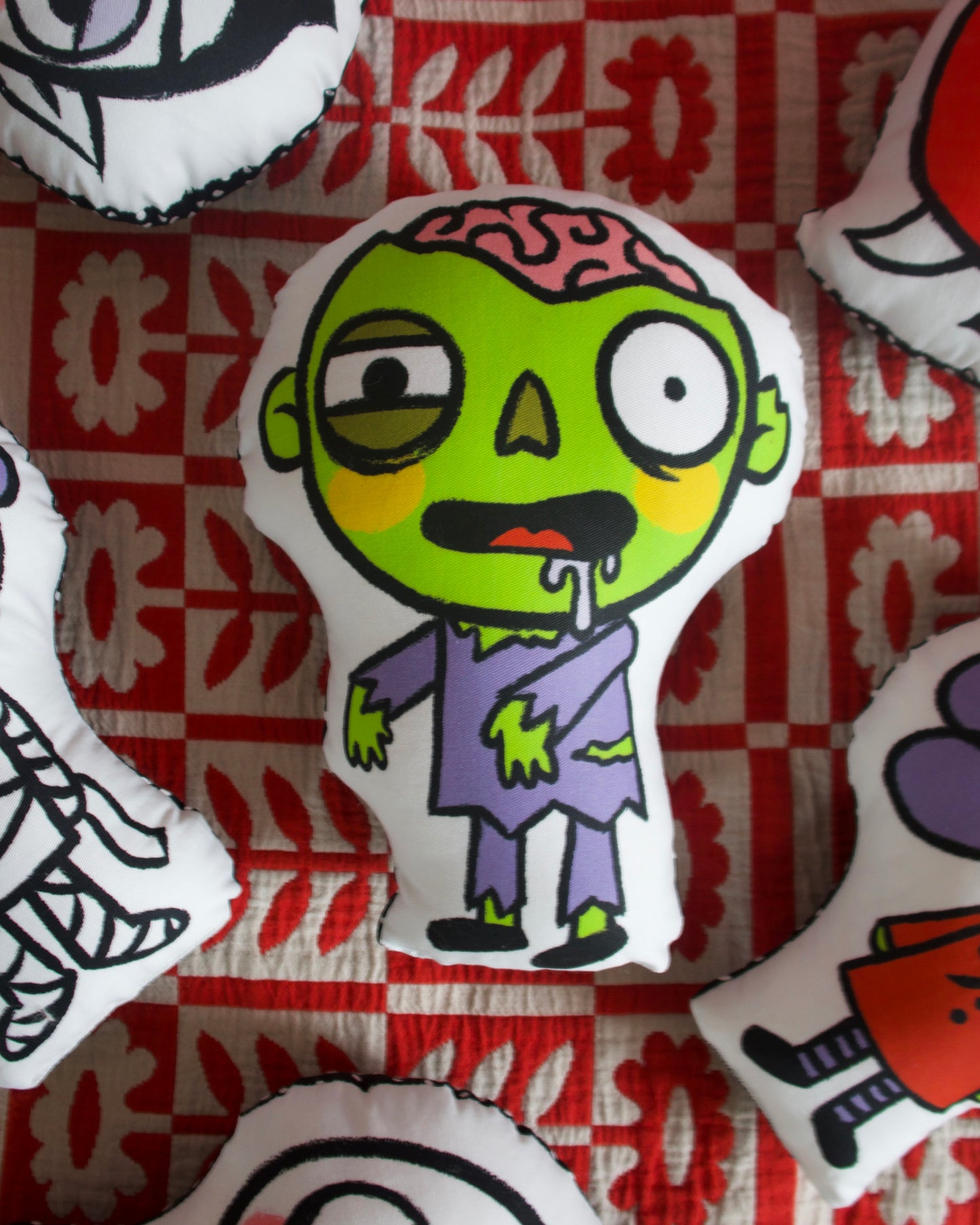Zombie Pillow/Plush 12" tall Handmade